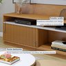 Rack com Painel para TV até 65 Polegadas 100% MDF com LED Granada - 3