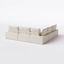 Ver imagem 7 de Sofá Volt de Canto 3,37m X 3,37m em Suede Veludo Off White - Home Mobily
