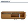 Rack com Painel para TV até 65 Polegadas 100% MDF Granada  - 8