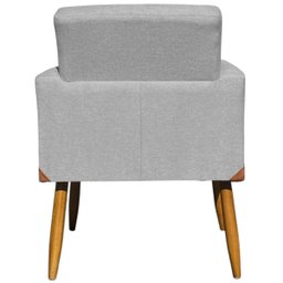 Poltrona Decorativa Nina no Linho Base Compose - Dritex:linho Cinza - 6