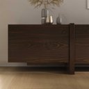 Ver mais imagens de Rack 220 cm TV 85 Modular para Sala Grande 3 Portas Madeira Cor Imbuia Leila Idimex