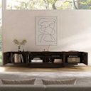 Ver imagem 4 de Rack 220 cm TV 85 Modular para Sala Grande 3 Portas Madeira Cor Imbuia Leila Idimex