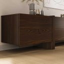Ver imagem 7 de Rack 220 cm TV 85 Modular para Sala Grande 3 Portas Madeira Cor Imbuia Leila Idimex