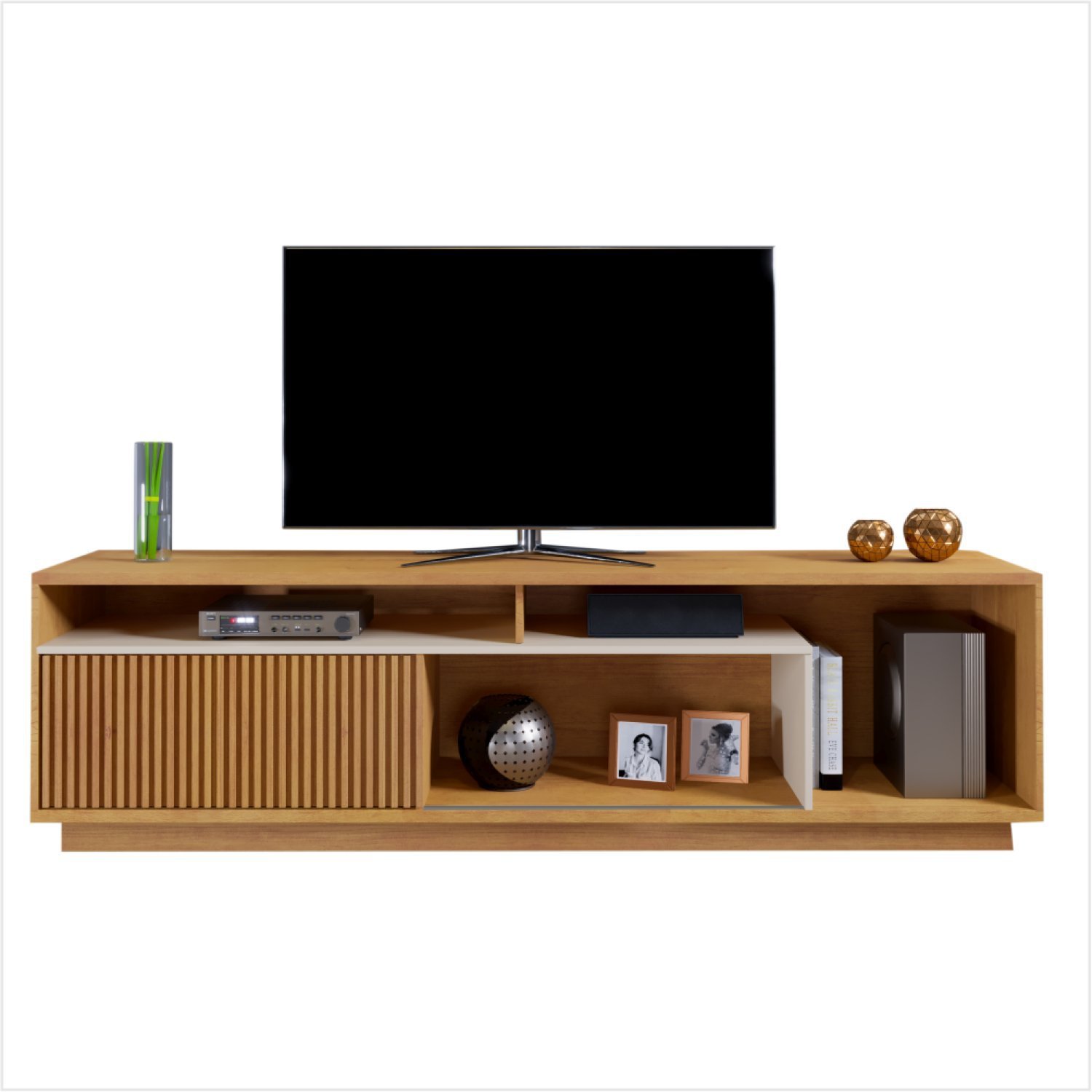 Rack Granada para Tv de até 75 Polegadas Mavaular | MadeiraMadeira