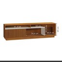 Ver imagem 5 de Rack para TV até 75 Polegadas 100% MDF Ripado Granada