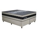 Ver imagem 2 de Cama Box Conjugado King com Colchão 193x73x203 Sevilha Gazin Cr35358 Areia Preto