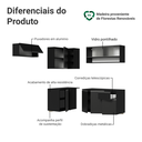 Ver imagem 7 de Armário de Cozinha Completa de Canto Suspenso 325 cm Preto Nice Madesa 01