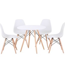 Mesa Eames Eiffel Redonda 80 Cm - 2