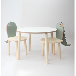 Conjunto Mesa com Duas Cadeiras Dinossauro - 1