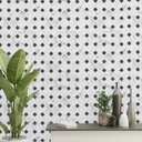 Ver imagem 1 de Papel de Parede Adesivo Pedra Mármore Preto e Branco 3m