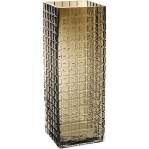 KALIL VASO 30x11x11cm VIDRO ÂMBAR