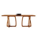 Ver imagem 2 de Mesa para Sala de Jantar Flora 240cm Tampo Barril Laminado Moderna Mobília