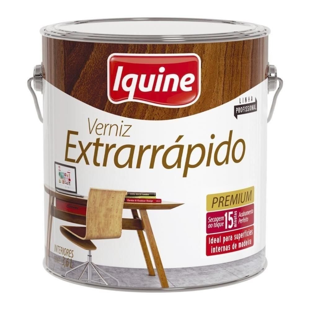 Verniz Nogueira Ext Rap 900ml Iquine - 1