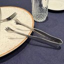Ver imagem 2 de Kit 12 Pegadores de Carne 16cm Servir Churrascaria Aço Inox Pequeno Pinça Garra Buffet Restaurante