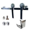 Ver imagem 3 de Porta de Correr Preta 210x90 Kit Celeiro