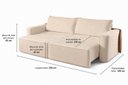 Ver imagem 4 de Sofá-Cama Retrátil 250cm Austin