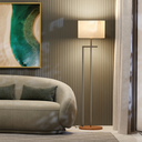 Ver imagem 1 de Luminária Base Forte em Aço Champanhe Cúpula Palha Unidecor