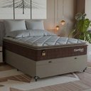 Ver imagem 7 de Cama Box Baú Casal Colchão Comfort Class Pillow Top 138x188 Marrom/suede Bege