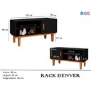 Ver imagem 4 de Rack Suspenso Denver Sala TV de 42 Polegadas Chumbo