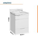 Ver imagem 7 de Conjunto Completo para Banheiro Club Kit 40cm Branco