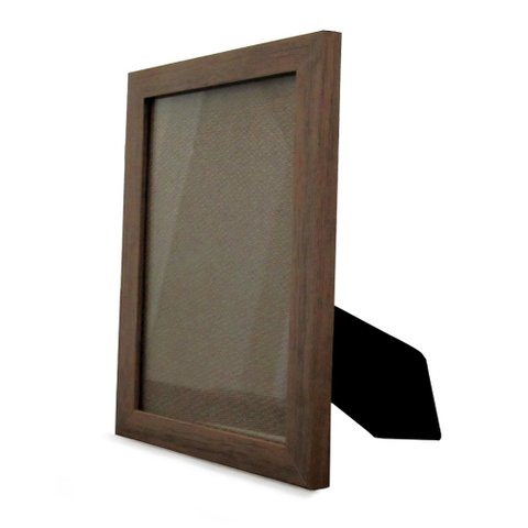 Porta Retrato Tradicional TaColado Moldura 2cm Madeira Escura com Vidro 10x15cm 10 Unidades