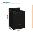 Ver imagem 4 de Conjunto Completo para Banheiro Club Kit 40cm Preto