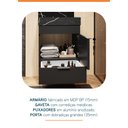 Ver mais imagens de Conjunto Completo para Banheiro Club Kit 40cm Preto