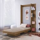 Ver imagem 1 de Cama Solteiro Vancouver Articulável 4 Prateleiras Mel - Art In Móveis