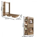 Ver imagem 4 de Cama Solteiro Vancouver Articulável 4 Prateleiras Mel - Art In Móveis