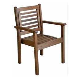 Conjunto Mesa com 8 Cadeiras Empilháveis Madeira Maciça  - 5