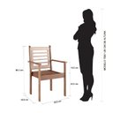 Ver imagem 4 de Conjunto Mesa com 8 Cadeiras Empilháveis Madeira Maciça 