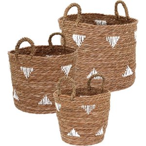 Cesta Fibra Natural 3pç
