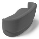 Ver imagem 6 de Poltrona Namoradeira Aisha 02 Lugares Orgânica Bouclê Cinza Escuro - Desk Design
