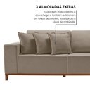 Ver imagem 6 de Sofá 4 Lugares com Chaise Linho 270cm Grécia Yescasa