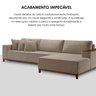 Sofá 4 Lugares com Chaise Linho 270cm Grécia - 9