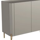 Ver mais imagens de Buffet para Sala de Jantar 4 Portas 1 Gaveta Pés Industrial Dourado Naim I03 Grigio - Lyam