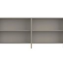 Ver imagem 7 de Buffet para Sala de Jantar 4 Portas 1 Gaveta Pés Industrial Dourado Naim I03 Grigio - Lyam