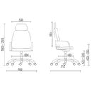Ver imagem 2 de Cadeira para Escritório até 200KG Cromada Preto