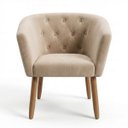 Ver imagem 4 de Cadeira Moderna para Recepção Comercial Sala de Espera Tecido Veludo Confortavel Pés de Madeira