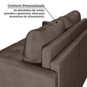 Ver mais imagens de Sofá Cama Retrátil e Reclinável 3 Lugares Bipartido 246cm Masaya Yescasa