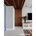 Ver mais imagens de Painel Ripado de Madeira Maciça com Encaixe Macho e Fêmea Réguas 80x3,5 Cm Neonx M²:eucalipto