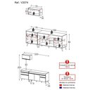 Ver imagem 5 de Armário de Cozinha Compacta 220cm Veneza Multimóveis V2074 Branco/Preto