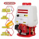 Ver mais imagens de Pulverizador Agrícola Costal Profissional Kawashima PCG2625 À Gasolina 2T 26cc 25L Resistente