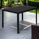 Ver imagem 2 de Mesa Área Externa de Alumínio Leblon Tampo em Polywood Preta G56 - Gran Belo