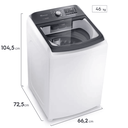 Ver imagem 2 de Máquina de Lavar Electrolux 18kg Branca Premium Care com Cesto Inox e sem Agitador (lei18)