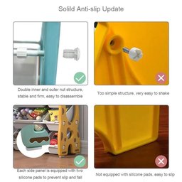 Estante Organizadora de Brinquedos 3 Prateleiras Multiuso Porta Sapato Girafinha Rosa - 7