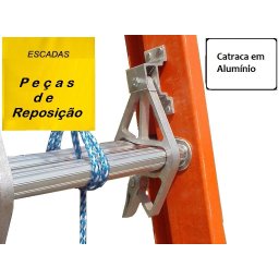 Catraca de Alumínio para Escada de Fibra Degrau D Par - 3