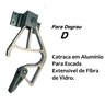 Catraca de Alumínio para Escada de Fibra Degrau D Par - 2