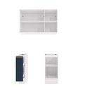 Ver imagem 3 de Lavanderia Modulada Kappesberg Celeste 3 Peças Branco/azul 120cm