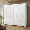 Ver imagem 3 de Guarda Roupa Diplomata 236cm 8 Portas Branco Moval